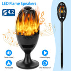 LED Flame Torch Bluetooth Speaker – Fill Your Outdoor Space with Dancing Flames, Rich Sound & Pure Atmosphere