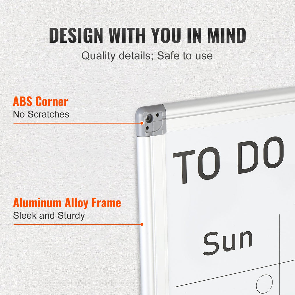 36" x 24" Magnetic Dry Erase Calendar Whiteboard – Plan Your Month with Clarity, Color & Total Confidence