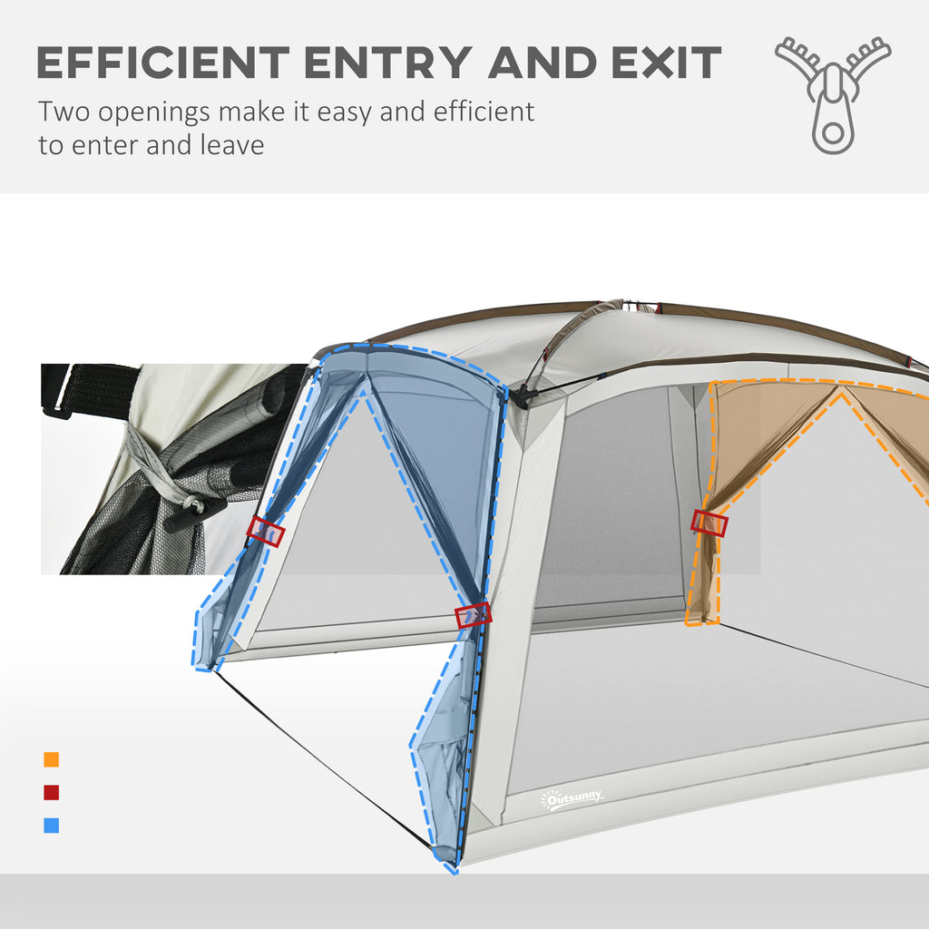12’x12’ Mesh Screen House Tent – Enjoy the Great Outdoors Bug-Free, Breeze-In & Sun-Protected All Day