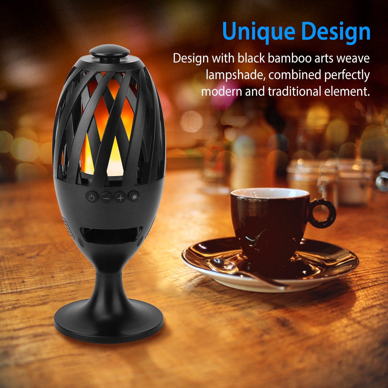 LED Flame Torch Bluetooth Speaker – Fill Your Outdoor Space with Dancing Flames, Rich Sound & Pure Atmosphere